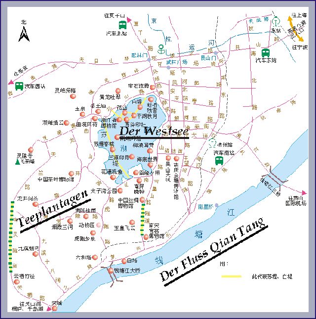 Stadtplan von Hangzhou